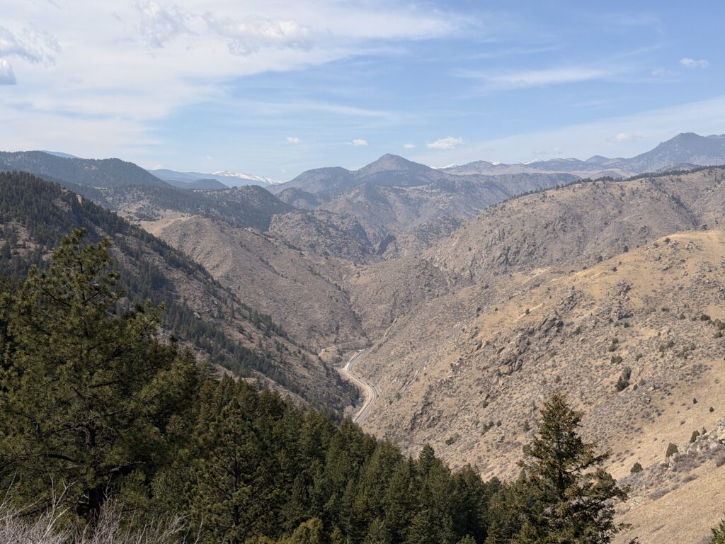 Denver and Colorado front range mountains