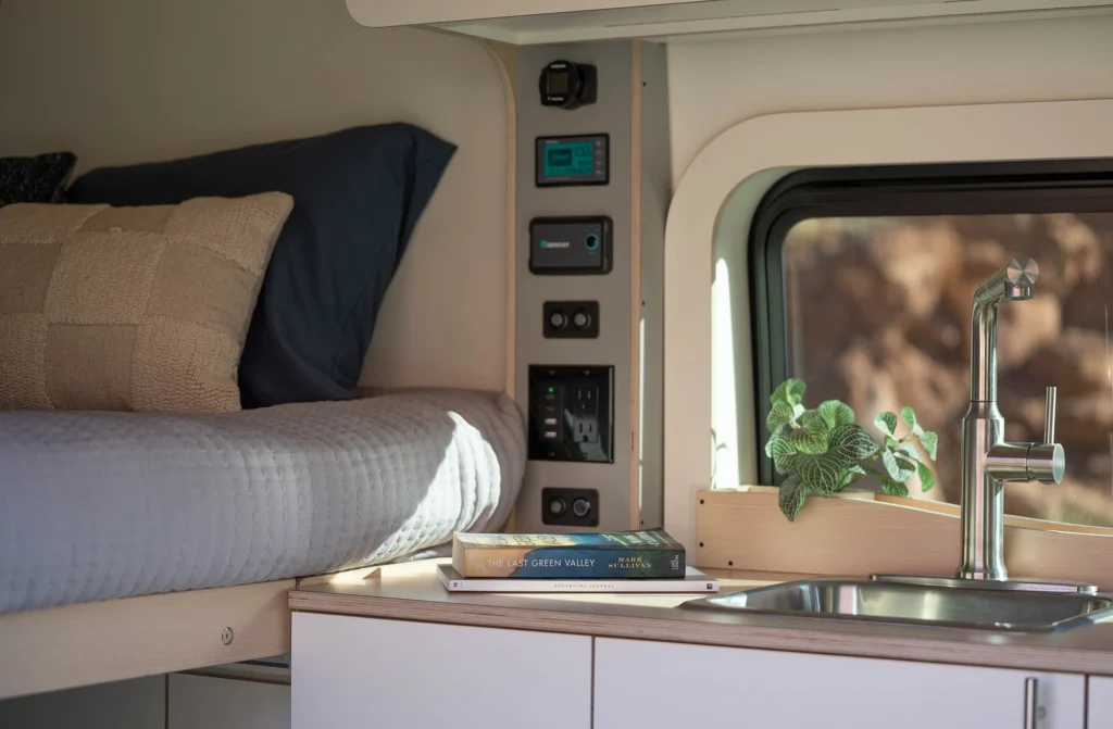 interior of a DM Vans campervan